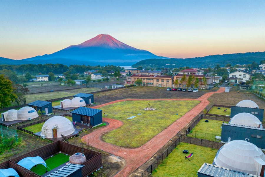 Glamping site at Mount Fuji